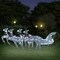 Outdoor White Christmas Decoration with 100 LEDs - Reindeer & Sleigh